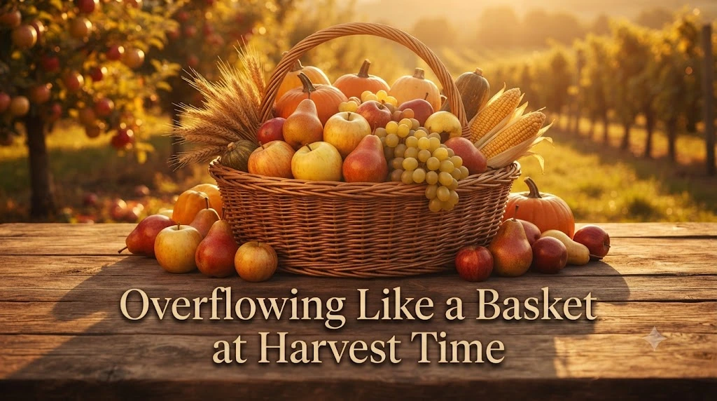 Overflowing Like a Basket at Harvest Time