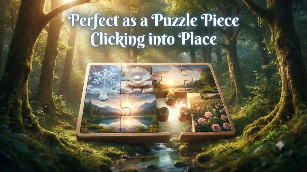 Perfect as a Puzzle Piece Clicking into Place