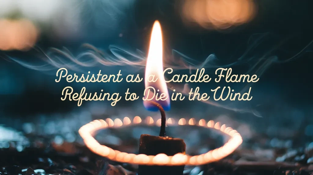 Persistent as a Candle Flame Refusing to Die in the Wind