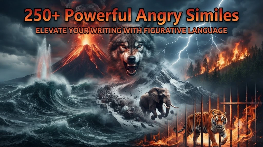 Powerful Angry Similes