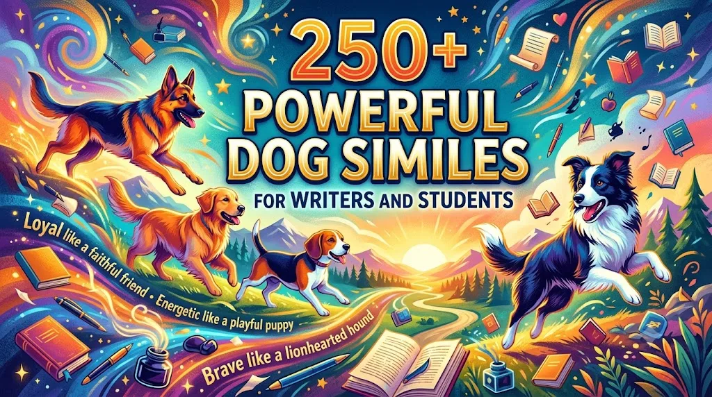 250+ Powerful Dog Similes for Writers and Students
