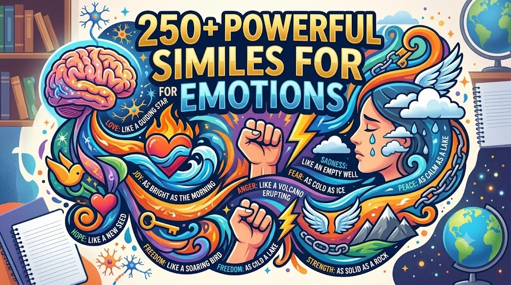 250+ Powerful Similes for Emotions