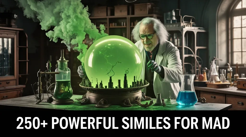 Powerful Similes for Mad