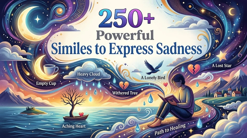 250+ Powerful Similes to Express Sadness