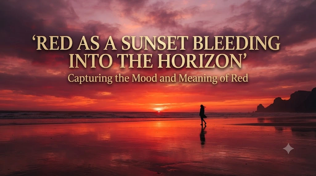 Red as a Sunset Bleeding into the Horizon