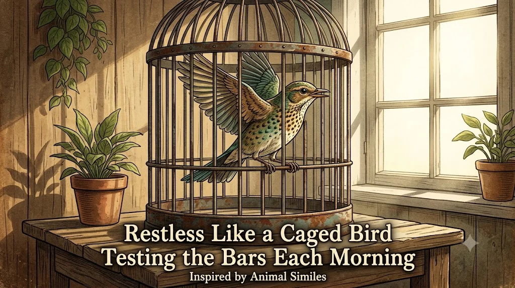 Restless Like a Caged Bird Testing the Bars Each Morning