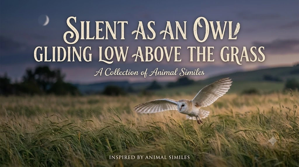 Silent as an Owl Gliding Low Above the Grass