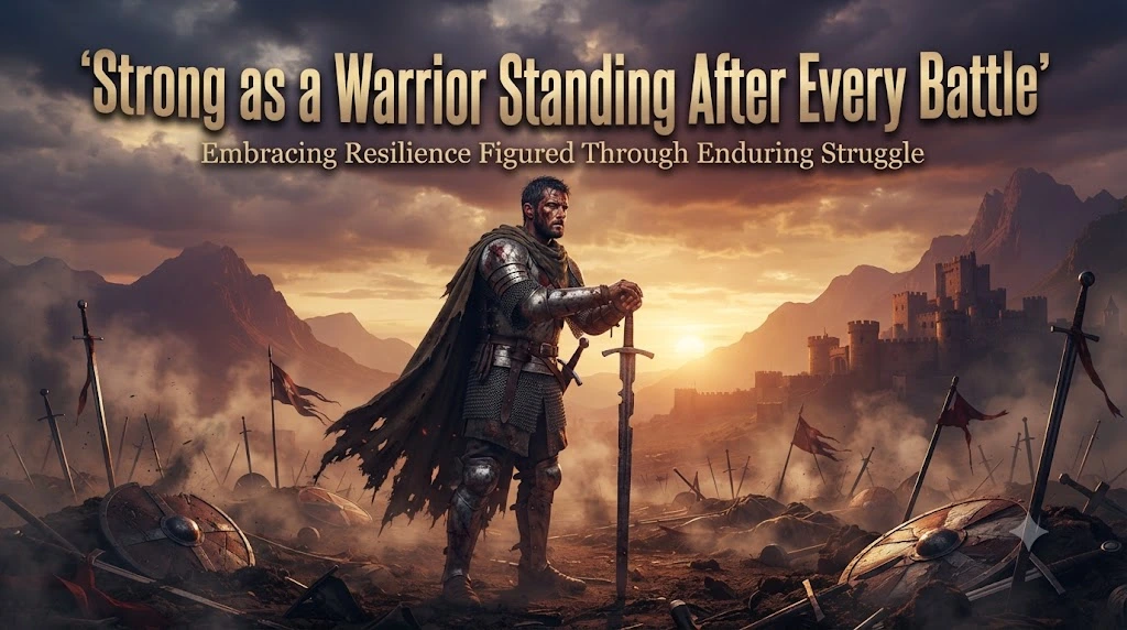 Strong as a Warrior Standing After Every Battle
