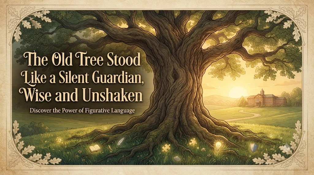 The Old Tree Stood Like a Silent Guardian, Wise and Unshaken